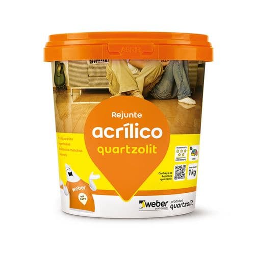 Rejunte Acrílico Quartzolit Bege 1 kg