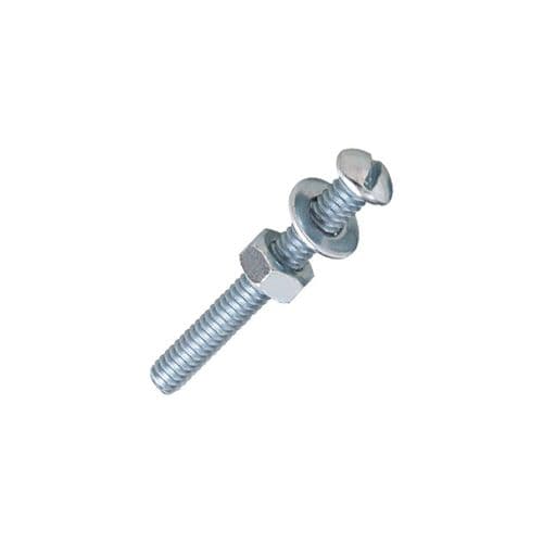 Parafuso Rosca Máquina Redondo Fenda 3/16"-24 x 1/2"