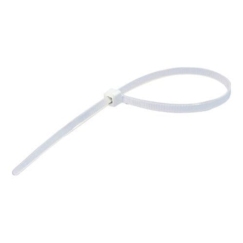Abraçadeira de Nylon Branca 200 x 3,6 mm (Pacote 100 un)