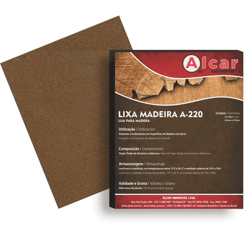 Lixa para Madeira Grão 60