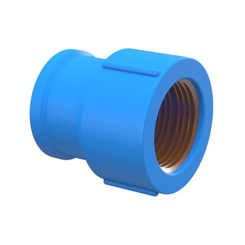 Luva Azul com Bucha de Latão 20 mm x 1/2" Amanco