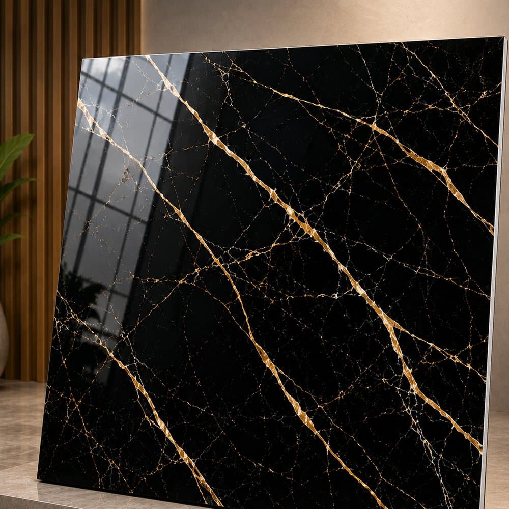 Piso Cerâmico Black Gold HD