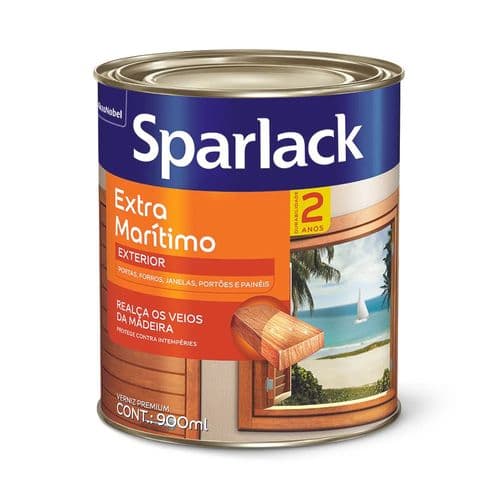 Verniz Marítimo Brilhante Incolor Exterior Sparlack Galão